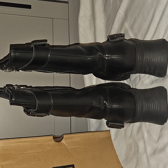 Harley-Davidson Women's Black Leather Boots Size 8 - Picture 5 of 16